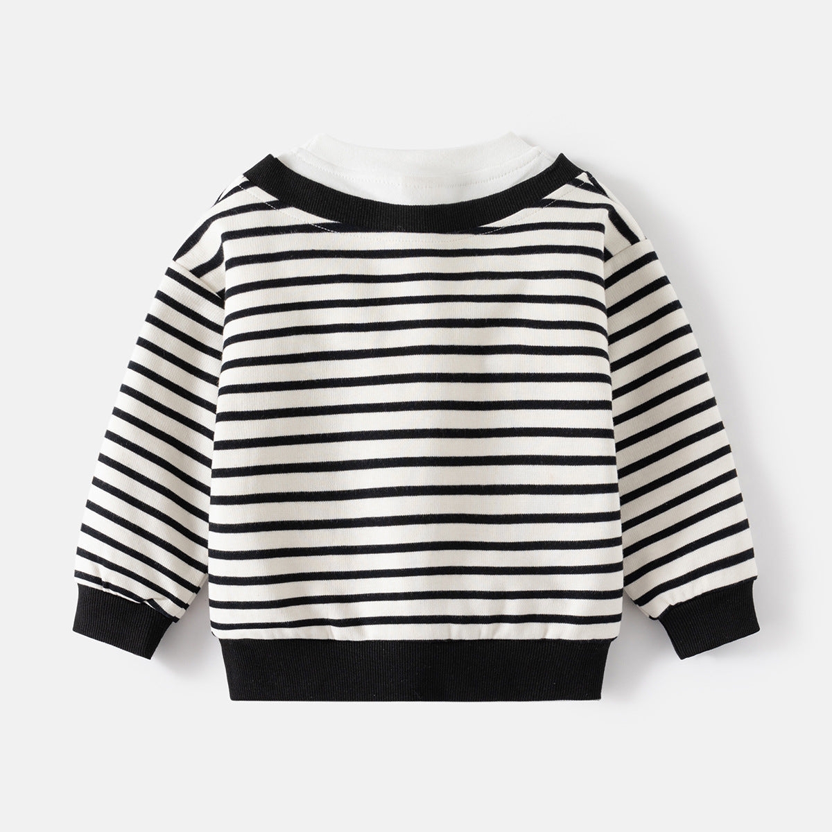 Boy's Faux Two-Piece Hoodie Loose Outerwear Kids Clothing Wholesale