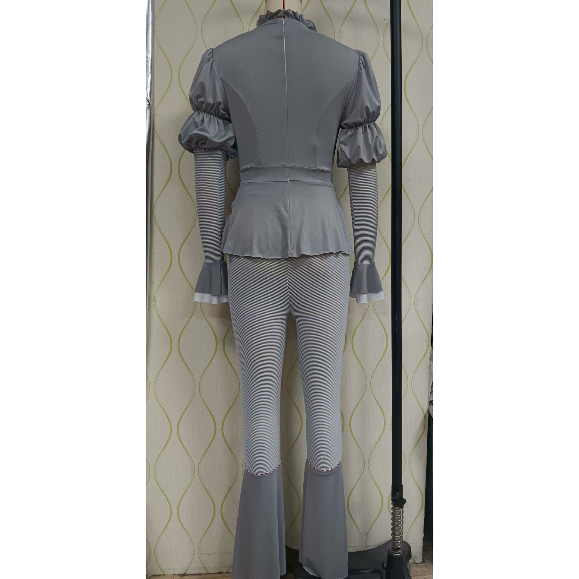 Horror Funny Pennywise Female Clown It Cosplay Costume Halloween Party Performance Outfit