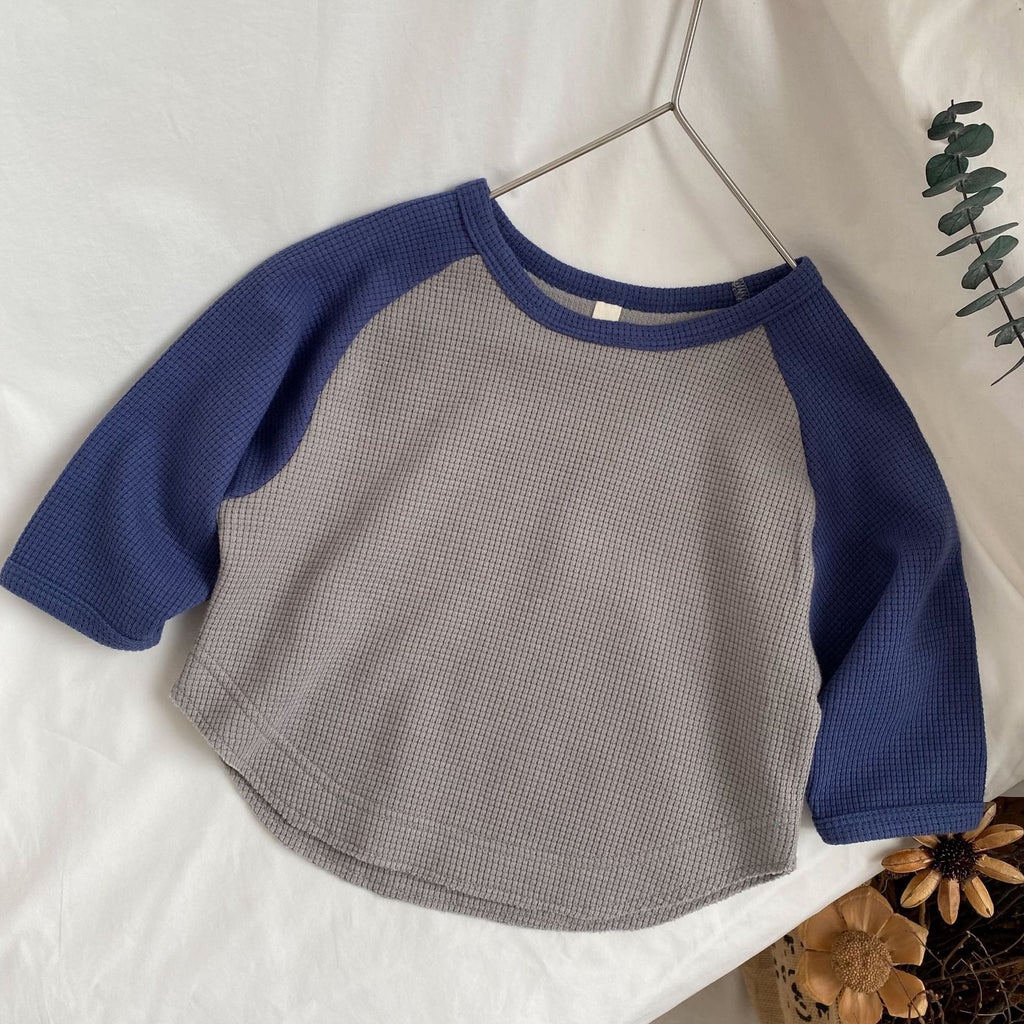 Children's batsleeved contrasting hoodie