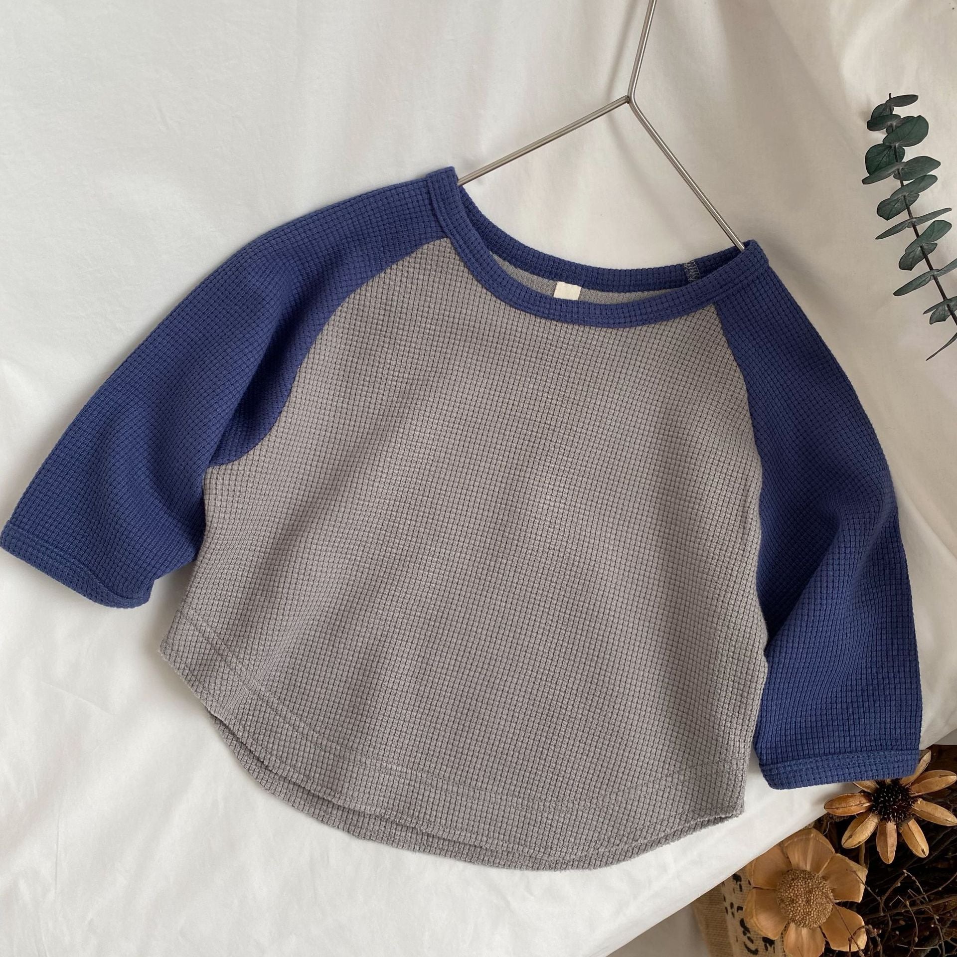 Children's batsleeved contrasting hoodie