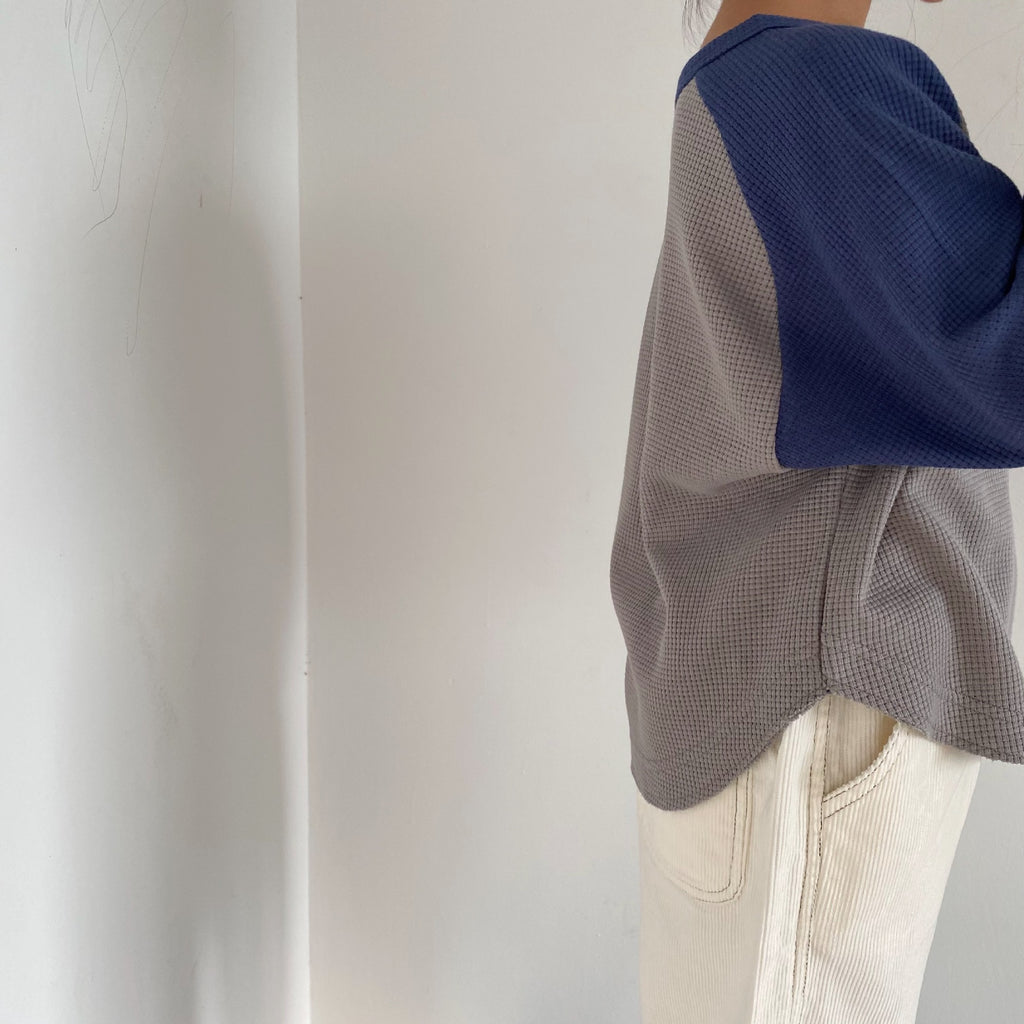 Children's batsleeved contrasting hoodie
