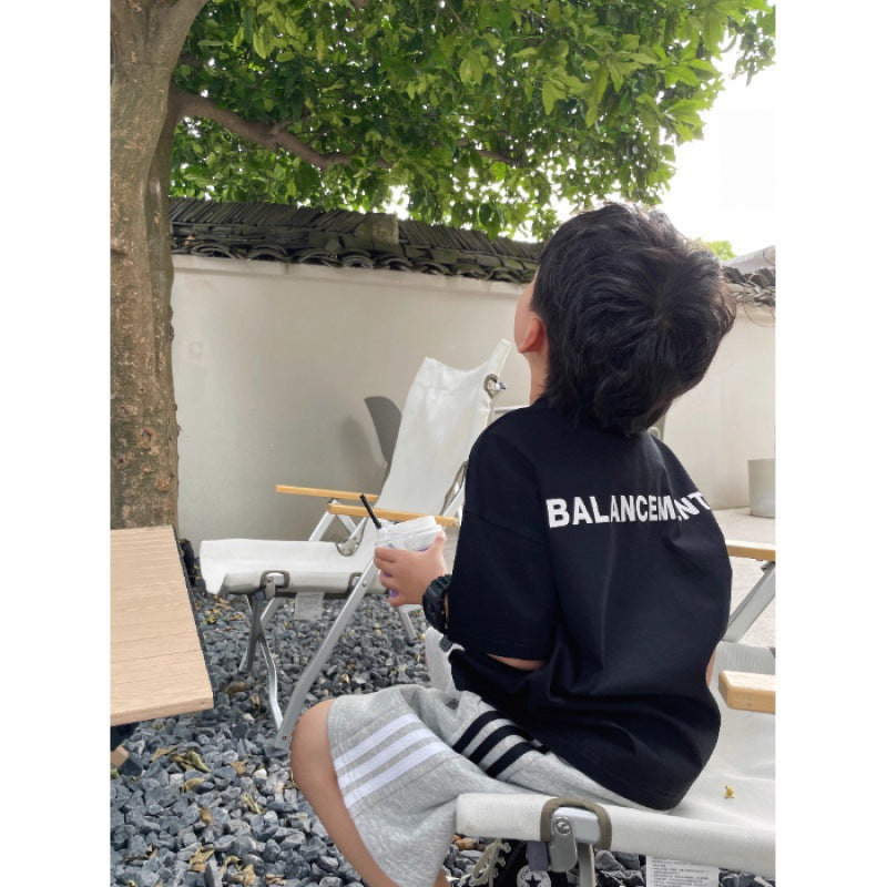 Boy's Short Sleeve T-Shirt Children's Boy Baby Top