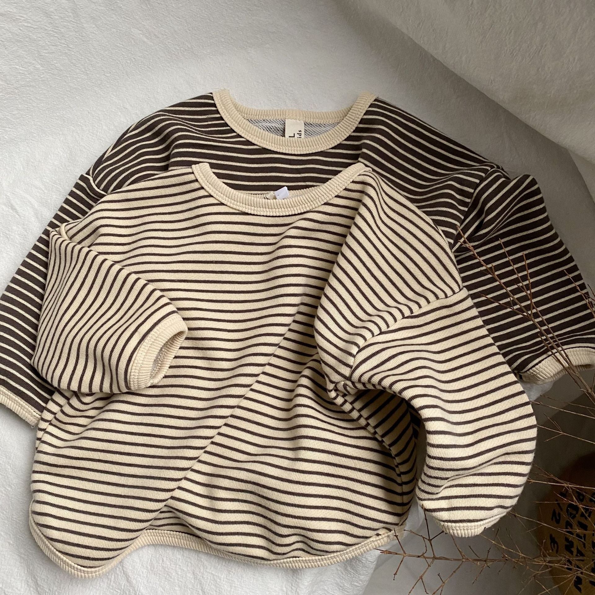 Striped edge hoodie