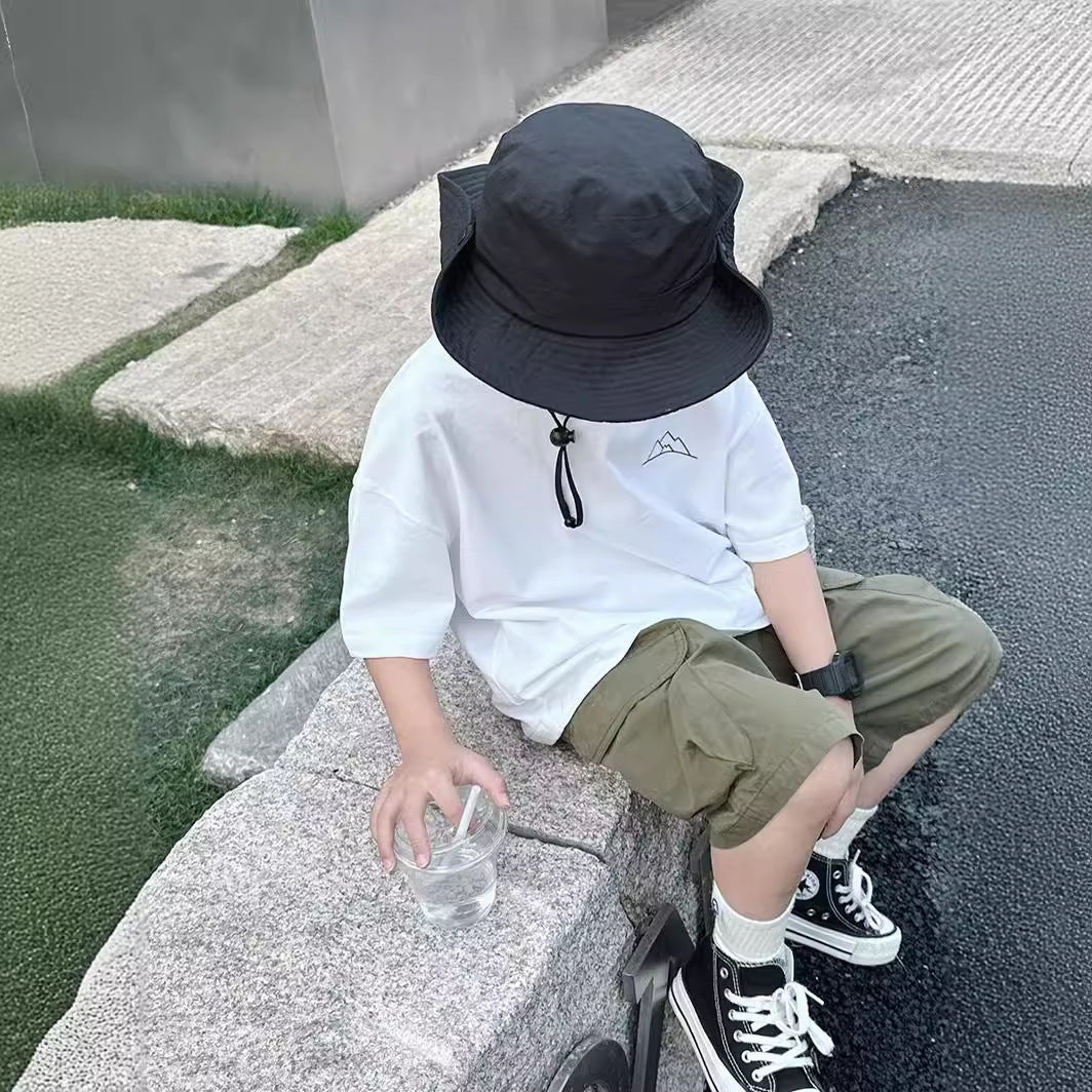 Kids Boys Short Sleeve T-Shirt Casual Top Half Sleeve Clothing