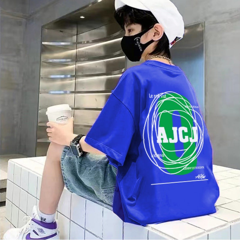 Streetwear Hip-hop Brand Loose Fit Short Sleeve T-Shirt for Men