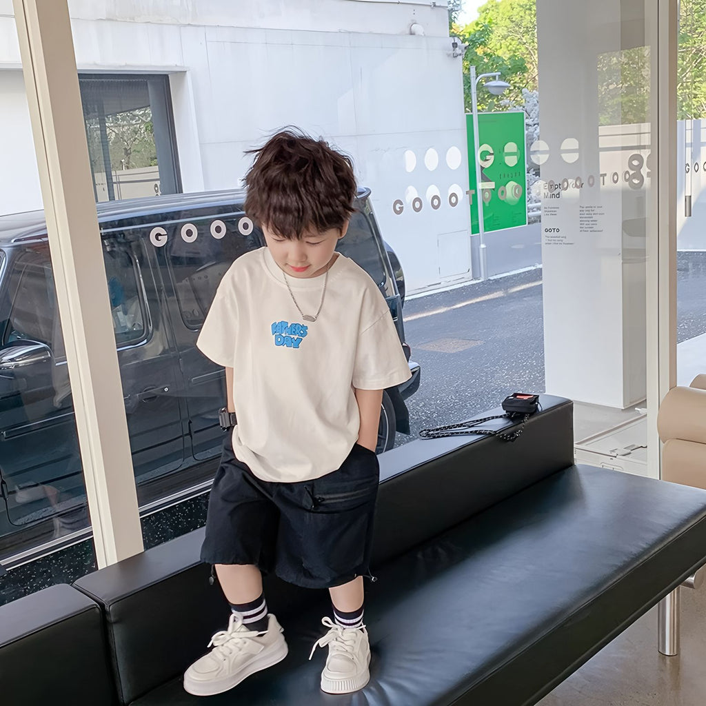 Casual Breathable Short Sleeve T-Shirt for Boys