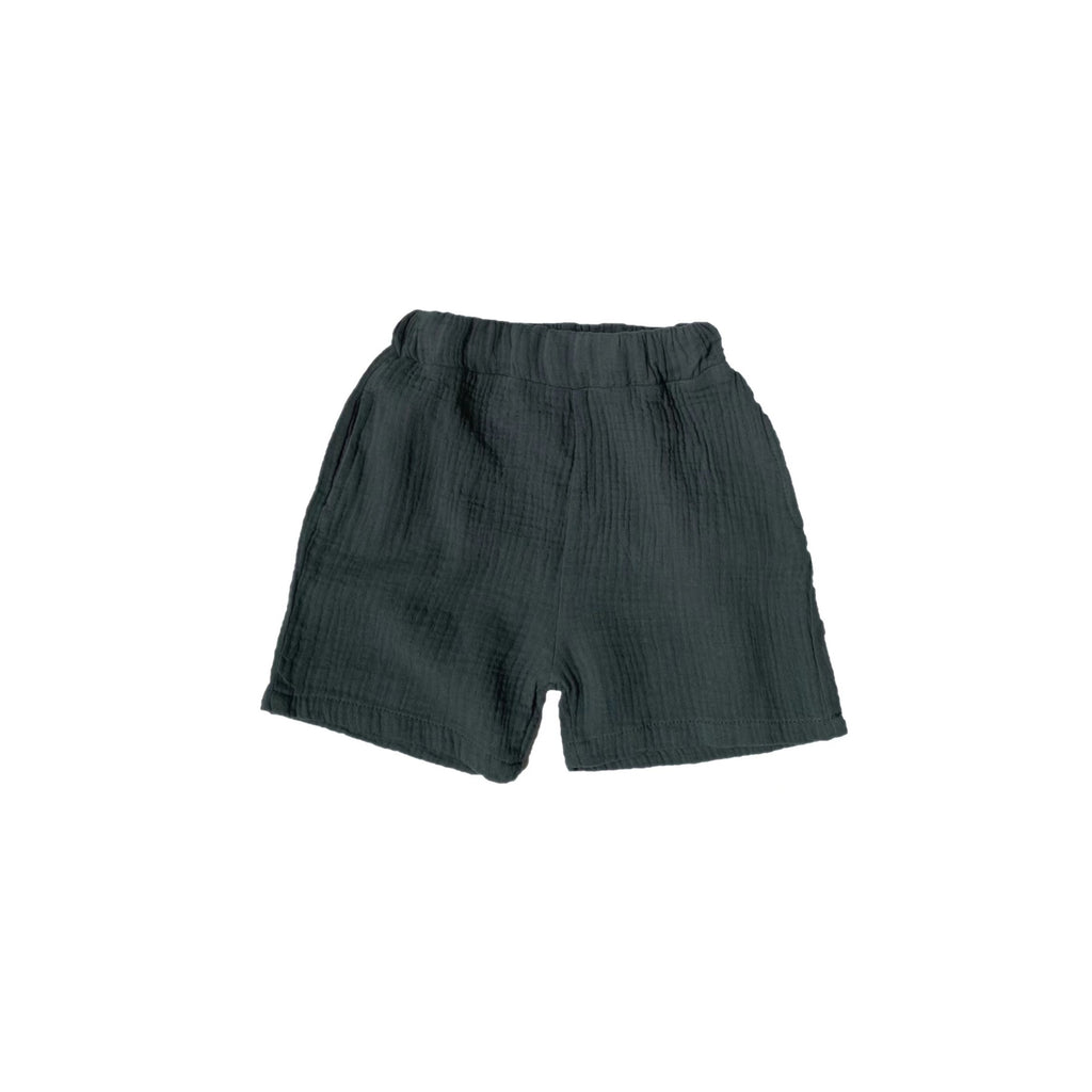 Cotton yarn side pocket shorts