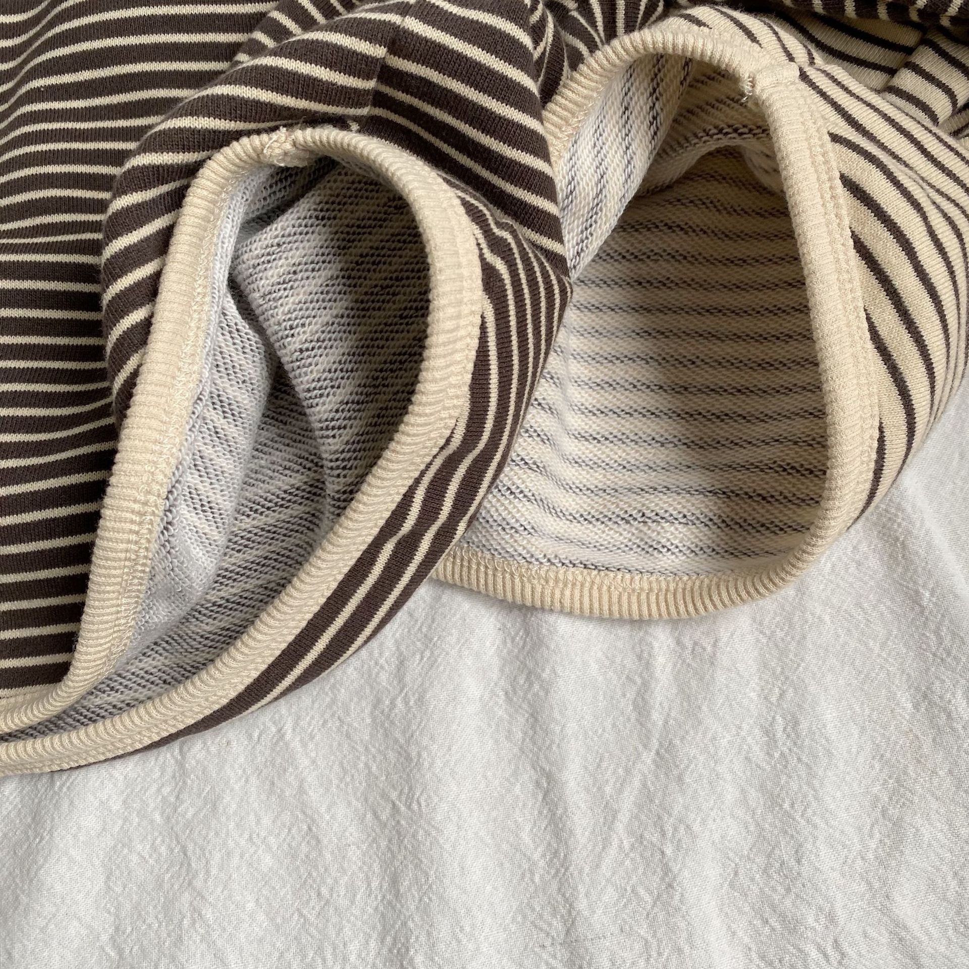 Striped edge hoodie