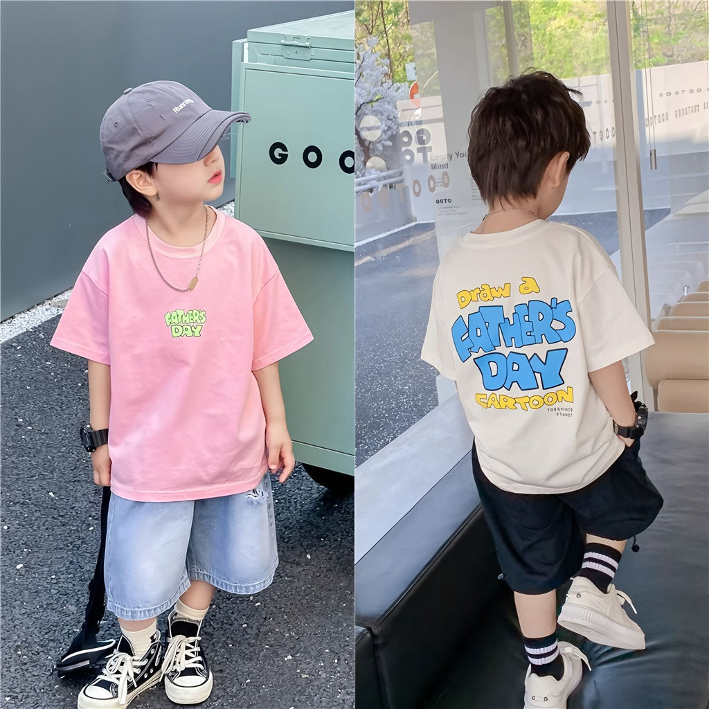 Casual Breathable Short Sleeve T-Shirt for Boys