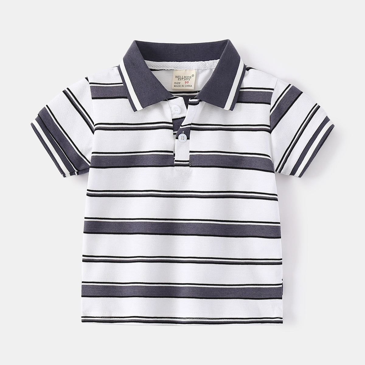 Boy's Short Sleeve T-Shirt Children's Polo Shirt Casual Top for Toddlers