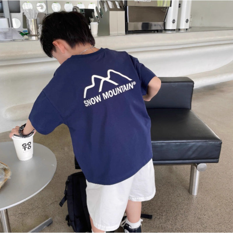 Boy's Short Sleeve T-Shirt, Kids Clothes