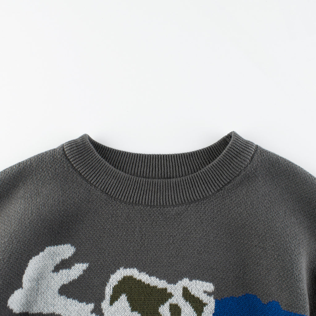 Children's Clothing Kids Knit Sweater Dinosaur Boy Baby Clothes
