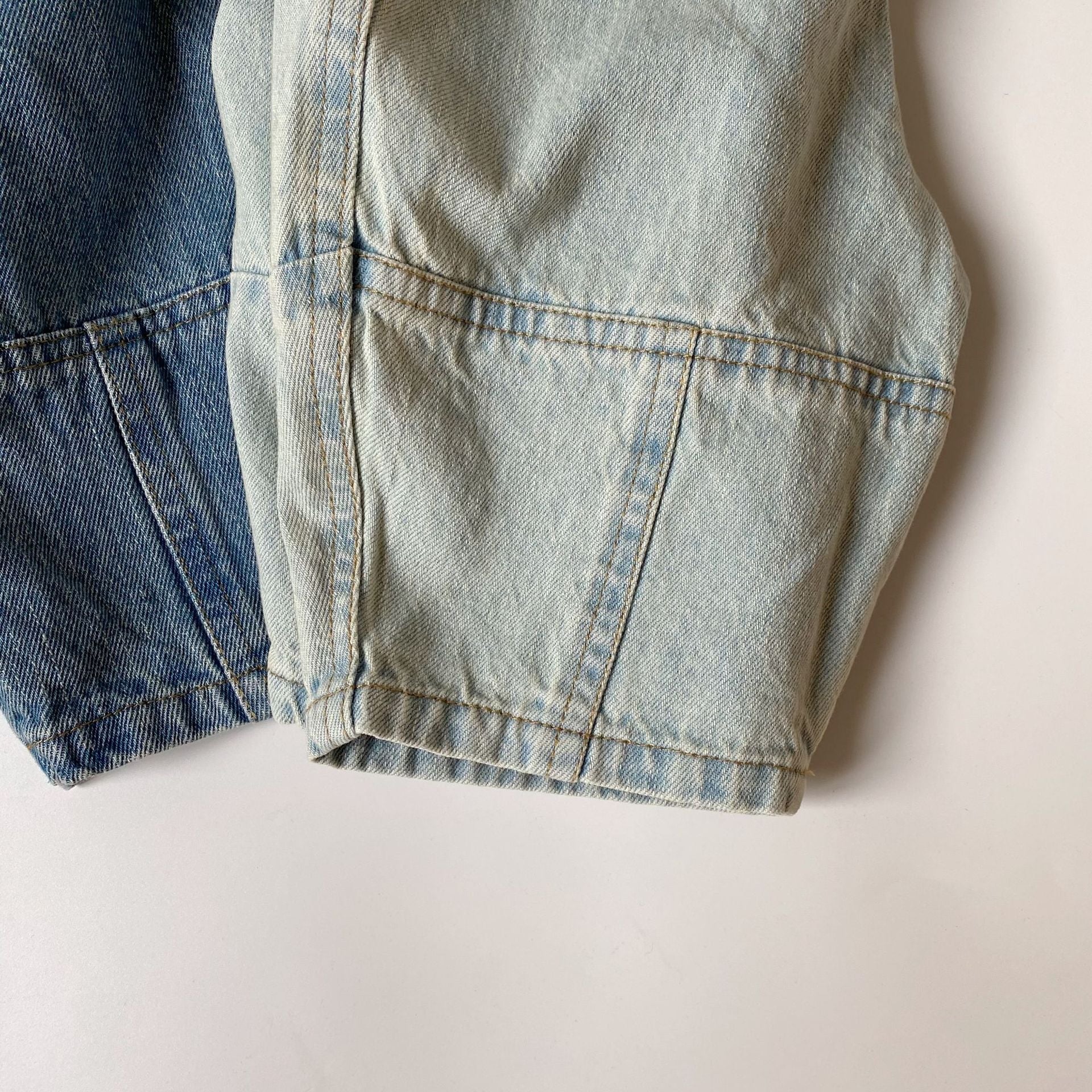 Children's suspender denim overalls