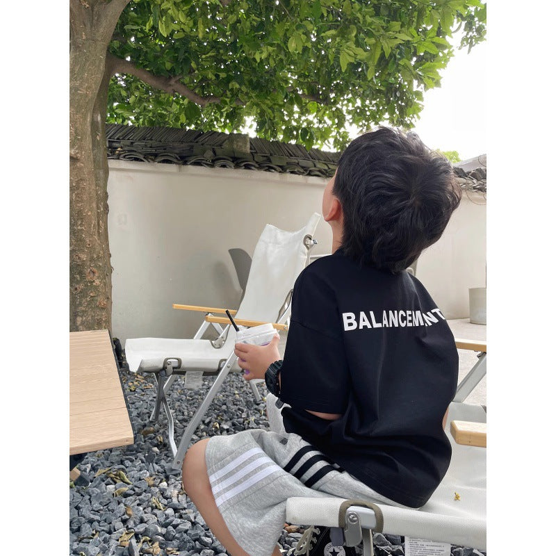Boy's Short Sleeve T-Shirt Children's Boy Baby Top