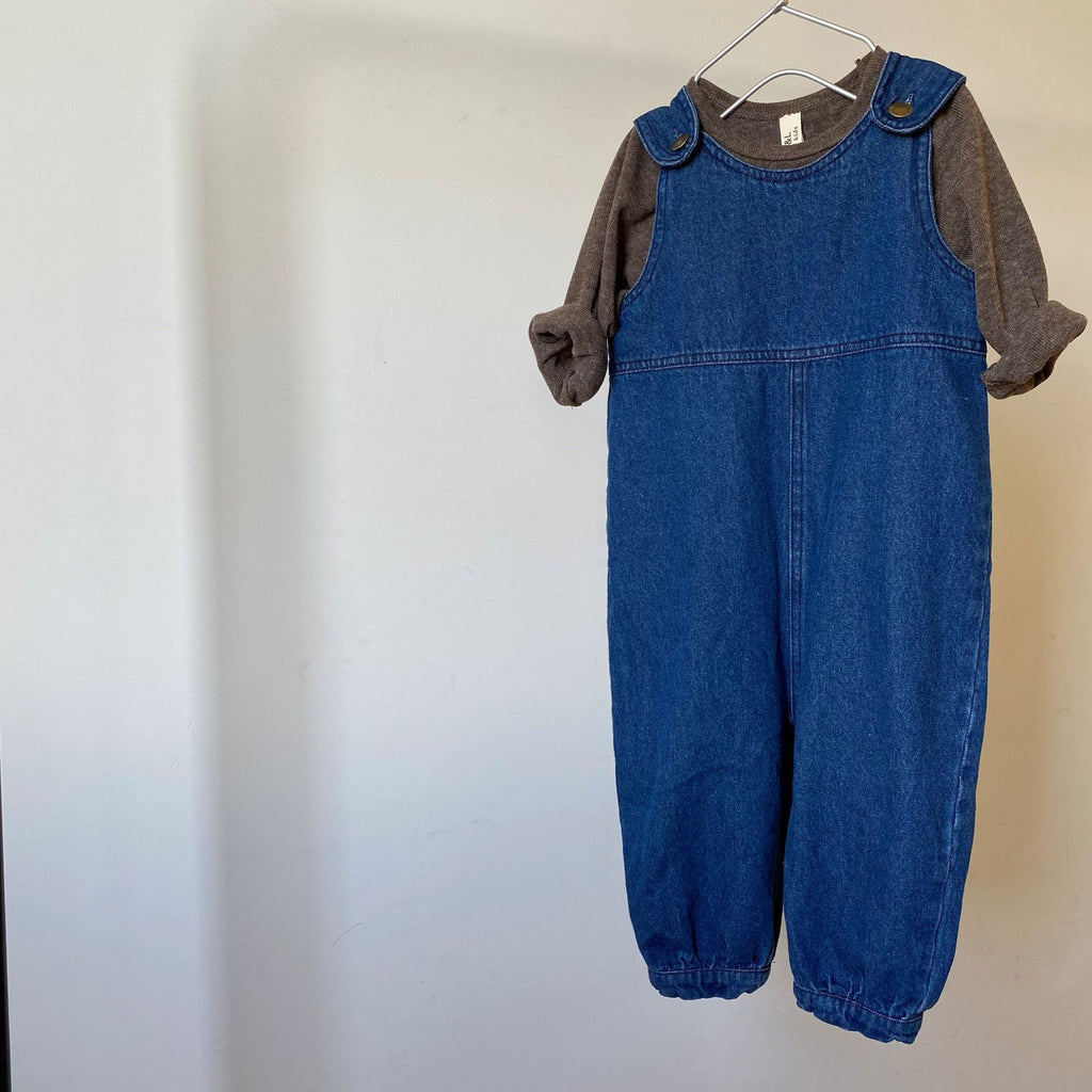 Children's denim jumpsuit