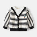 Boy's Faux Two-Piece Hoodie Loose Outerwear Kids Clothing Wholesale