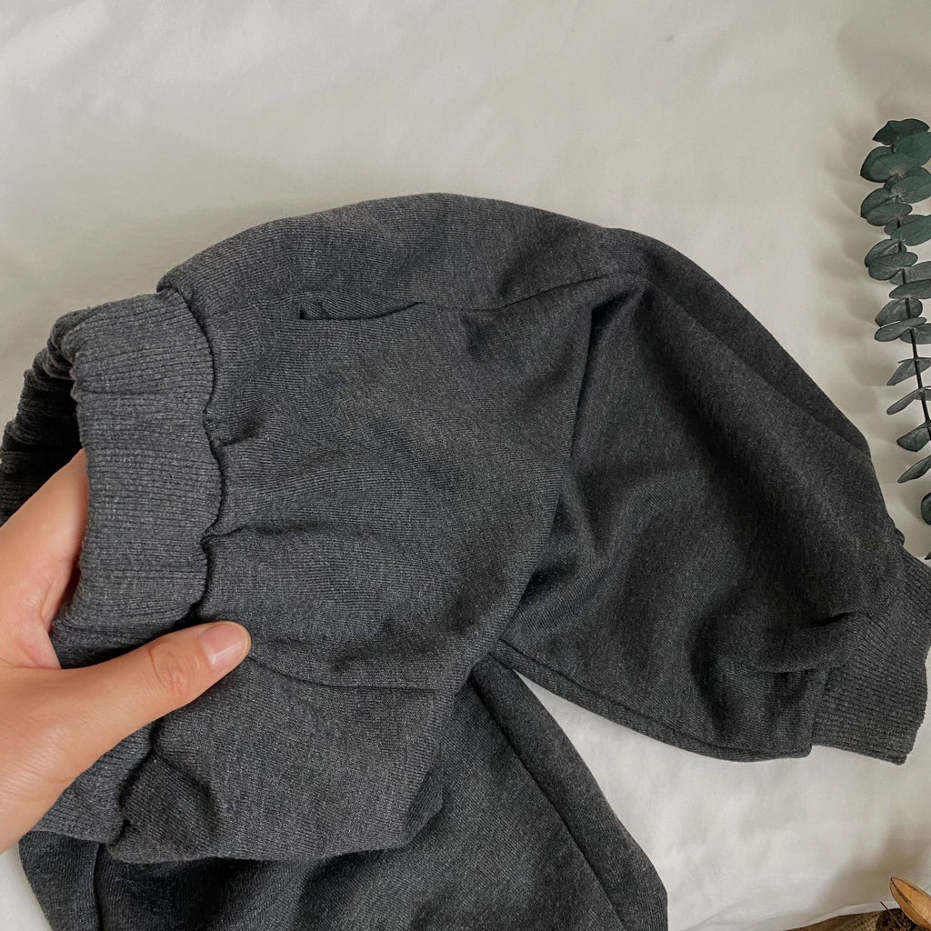 Washed tone drawstring pants
