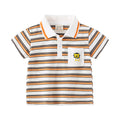 Boy's Short Sleeve T-Shirt Children's Polo Shirt Casual Top for Toddlers