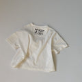Children's back letter printed t-shirt