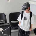 Boy's Short Sleeve T-Shirt Middle and Large Size Top