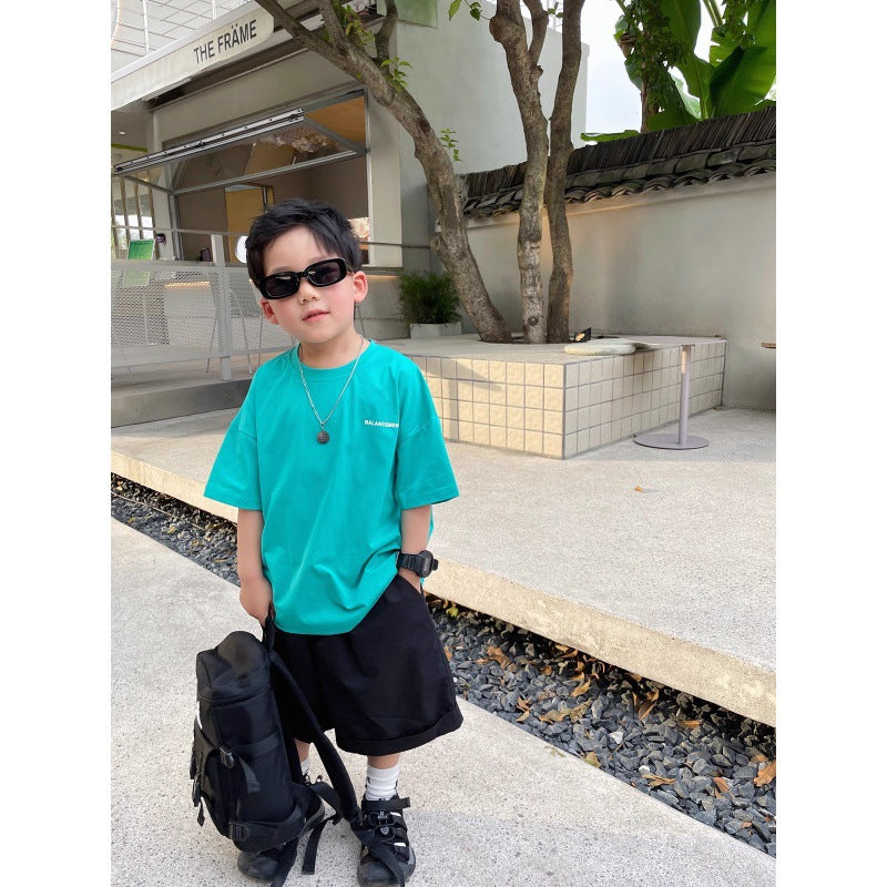 Boy's Short Sleeve T-Shirt Children's Boy Baby Top
