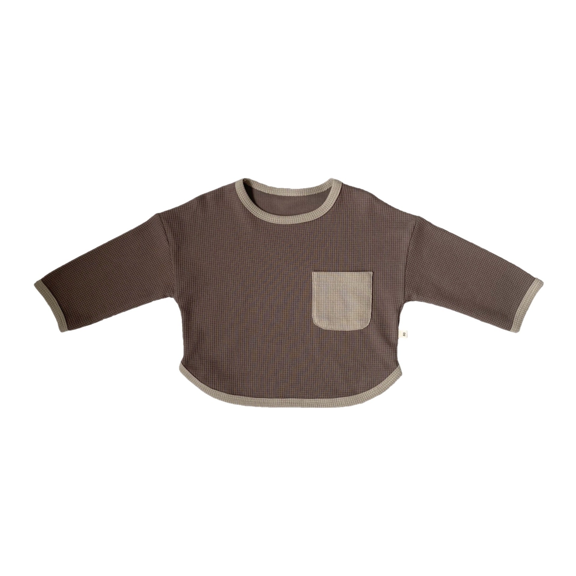 Large pocket contrasting hoodie