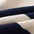 Stripe Versatile Knitwear Lazy Half-Open Collar Buttoned Inner Layer Lightweight Sweater Trendy