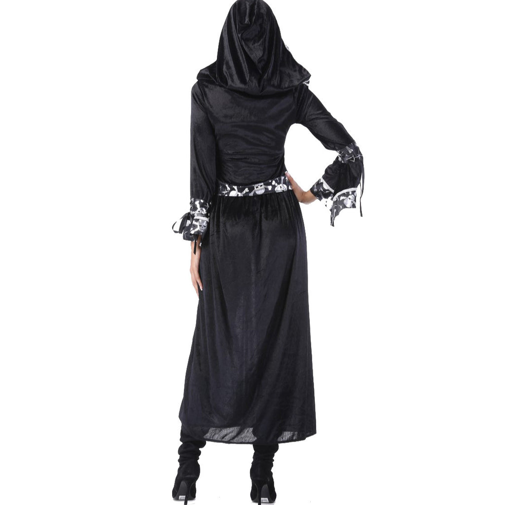Unisex Couple Costume Skull Reaper Vampire Outfit Witch Costume Halloween Clothing