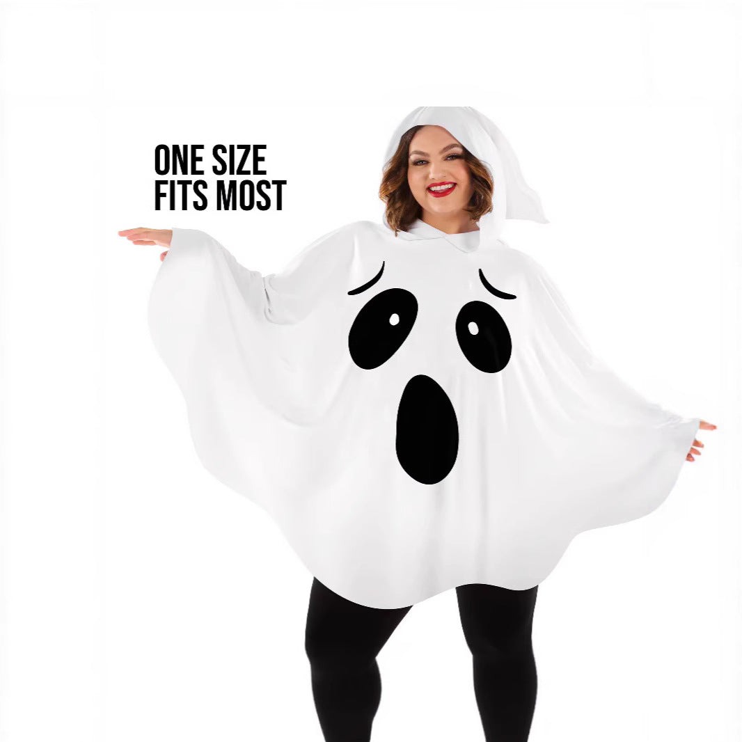 Style Party Costume Witch Ghost Fairy White Bat Outfit Halloween Costume