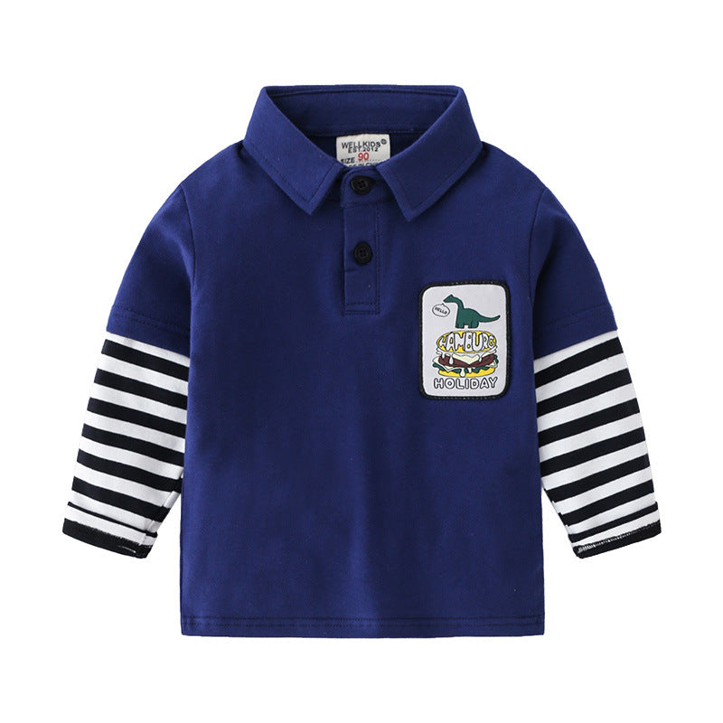 Long Sleeve T-Shirt  Cartoon Long Sleeve Tee Trendy Baby Clothes