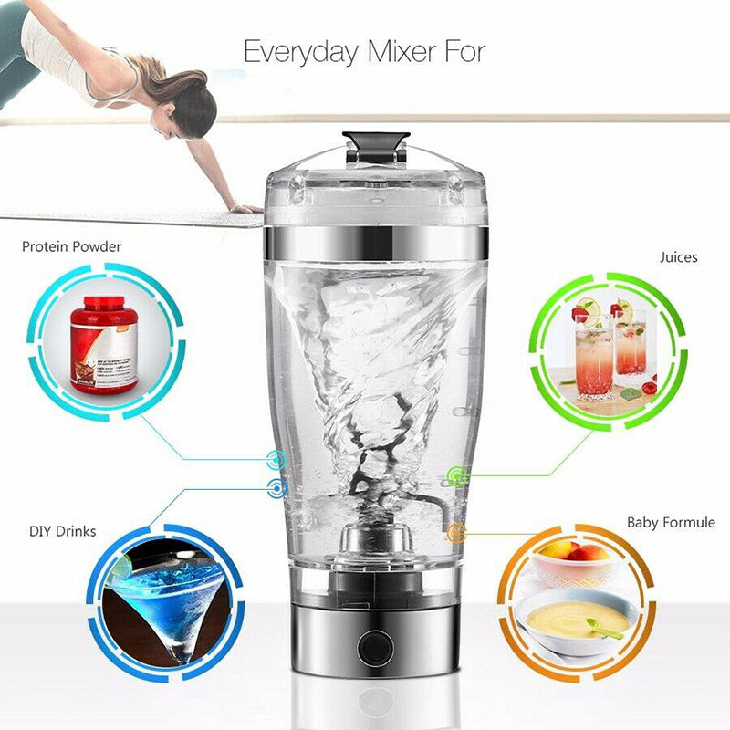 Electric USB Shaker Bottle | 600ml Vortex Protein Mixer – Nova Finds product photo 5