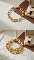 Oversized Gold Link Necklace