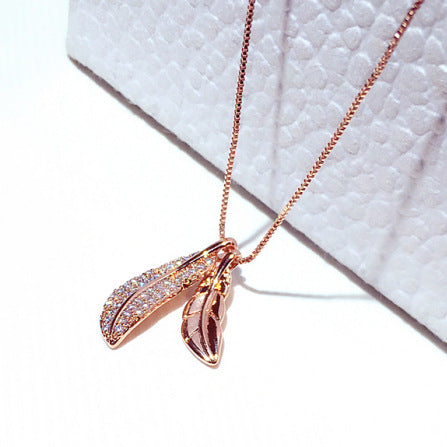 Fashionable Korean Style Leaf Pendant Choker Necklace – Nova Finds product photo 5