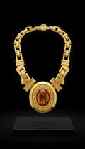 Sculptural Gold Statement Necklace