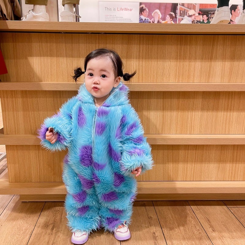 Cute Animal Baby Jumpsuit With Hooded Zipper – Nova Finds product photo 2