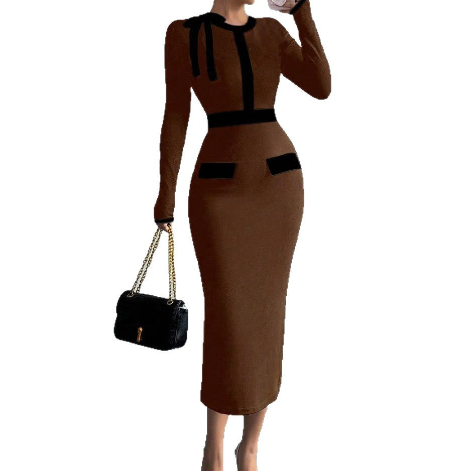 Womens Patchwork Sexy Bodycon Dress – Nova Finds product photo 4