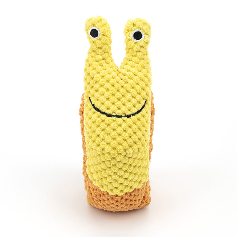 Interactive Snail Plush Toy for Dogs with Treats