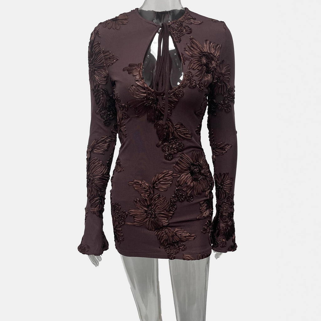 Long-sleeved Strapped Bodycon Party Dress – Nova Finds product photo 3